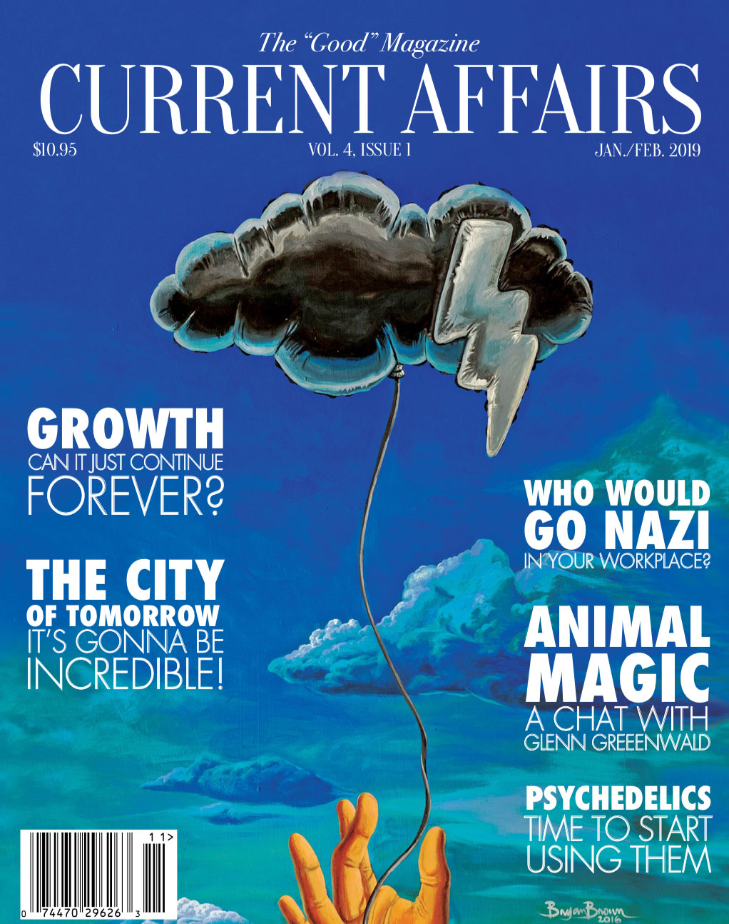 Cover of latest issue of print magazine